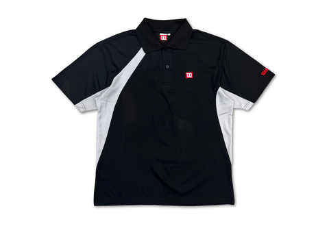  Vintage Wilson Logo Polo Shirt Black 