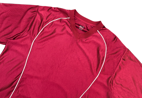  Vintage 90s Burgundy Nike Soccer Jersey 
