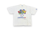  Vintage 1998 France couple Du Monde Tee White 