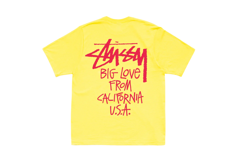  Stussy Big Love Tee Lemon 