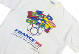  Vintage 1998 France couple Du Monde Tee White 