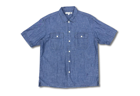  JW Anderson Chambray Short Sleeve Work Shirt 