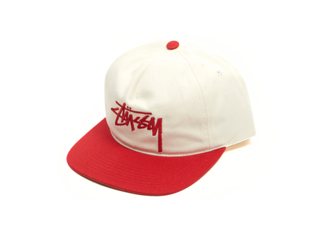  Stussy Big Stock Cap Cardinal 