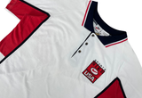  Vinatge 90s Nike Bootleg Sport USA Polo White 