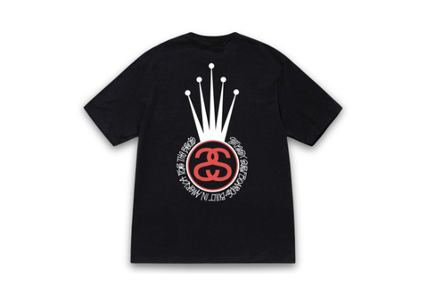  Stussy Crown Link Black Tee 
