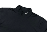  Nike Golf Tour Performance Swoosh Embroidered Mock Neck Black 