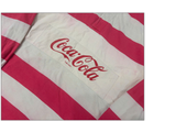  Vintage Coca Cola Striped Rugby Shirt Red 