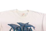  Vintage 90s F.H.Davis Aqua Nation San Diego White Tee 