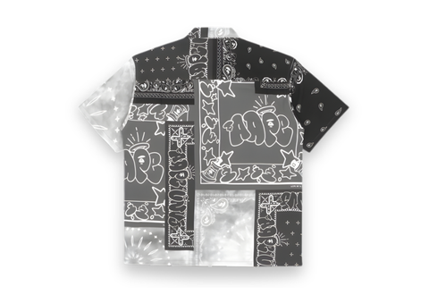  Aape All-over Logo Print Pocket Shirt Black 