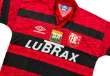  Vintage 90s Umbro Flamengo 100YEARS Brasil LUBRAX Pertrobras Soccer Jersey 