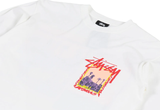  Stussy Palm Desert Pigment Dyed Long Sleeve White Tee 