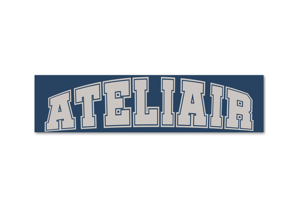  The Air Saigon® “ATELIAIR Sporting Club Navy” Box Logo Sticker SS25 