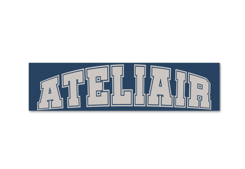  The Air Saigon® “ATELIAIR Sporting Club Navy” Box Logo Sticker SS25 