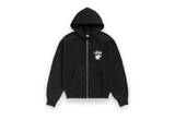  STUSSY LONG HAUL ZIP HOODIE BLACK 