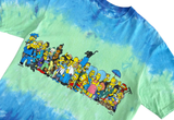  Liquid Blue x Universal Studios The Simpsons Tie Dye Blue Tee 