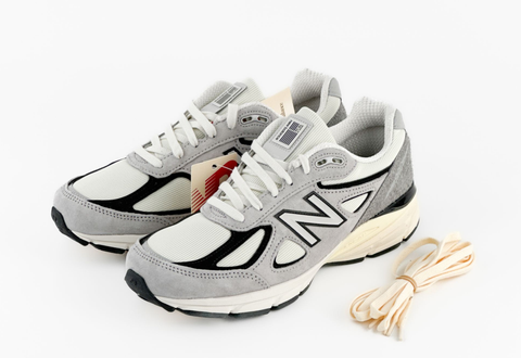  New Balance 990v4 MiUSA Teddy Santis Grey Black Cream 
