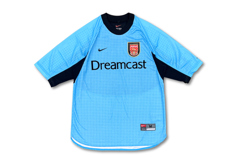  Vintage 2000-01 Nike Arsenal Football Club Goalkeeper Short Sleeve Jersey 