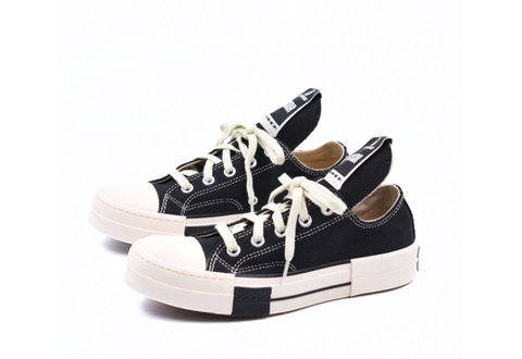  Converse DRKSTR Chuck Taylor All Star 70 Ox Rick Owens DRKSHDW Black 