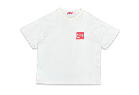 Vintage Coca Cola Multilingual Graphic White Tee 