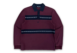  Vintage Fred Perry Taped Chest Long Sleeve Polo Shirt 