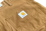  Carhartt WIP Double Knee Short Hamilton Brown Rinsed 