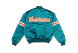  Vintage 90s Starter Pro Line Miami Dolphins Satin Jacket 