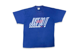  Nike Vintage 90s Blue Just Do It Double Sided Graphic 
