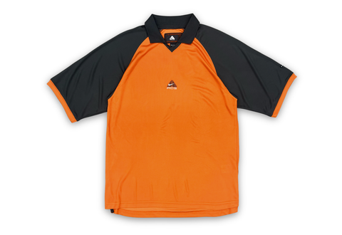  Vintage 90s Nike ACG Dri-Fit Game Polo Shirt Orange 