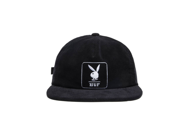  HUF x Playboy Corduroy 5-Panel Black Cap 