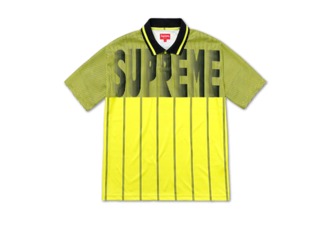  Supreme Soccer Polo Lime Green SS18 