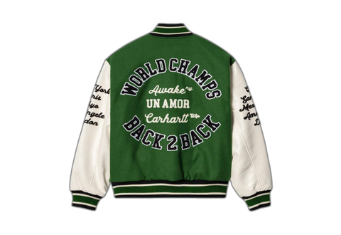  Awake NY X Carhartt WIP Teddy Jacket Green/Cream 