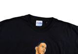  Hanes Heavyweight Alex Ross Art Brack Obama Superman Black Tee 