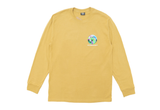  Stussy Iridescent 8 Ball Corp. Long Sleeve Tee Khaki 