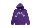  Supreme Champion Zip Up Hooded Sweatshirt Purple 