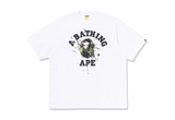  A Bathing Ape ABC Camo Splash College Relaxed Fit Tee White 