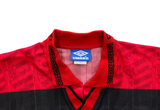  Vintage 90s Umbro Flamengo 100YEARS Brasil LUBRAX Pertrobras Soccer Jersey 