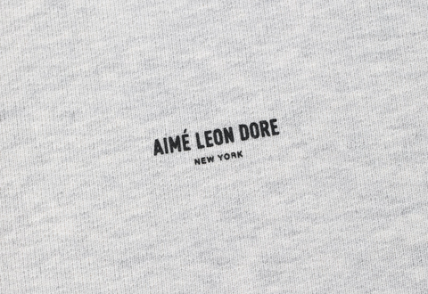  Aimé Leon Dore Micro Din Logo Hoodie Silver Mix 