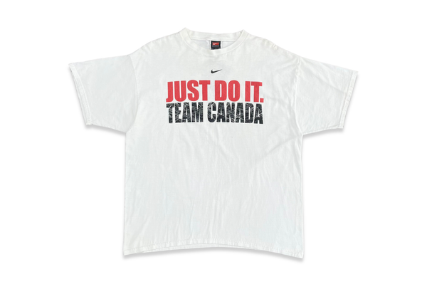  Vintage Nike Team Canada Hockey White Tee 