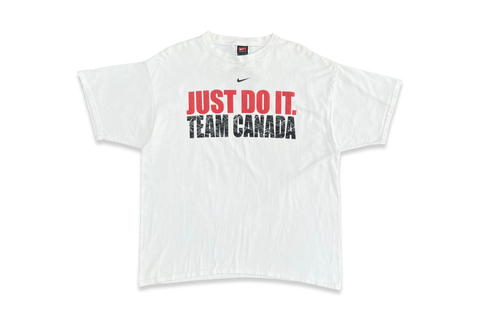  Vintage Nike Team Canada Hockey White Tee 