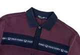  Vintage Fred Perry Taped Chest Long Sleeve Polo Shirt 
