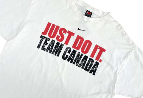  Vintage Nike Team Canada Hockey White Tee 