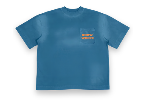  KNOWWHERESTUDIO LOST POCKET NAVY TEE 