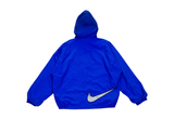  Vintage 90s Nike Hooded Windbreaker Jacket Royal Blue 
