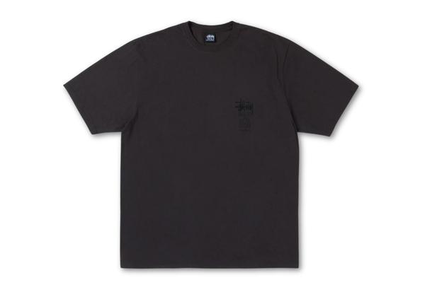  Stussy Swim Out Tee Pigment Dyed Faded Black 