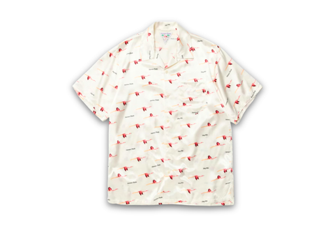  Human Made Flamingo Aloha Shirt White 