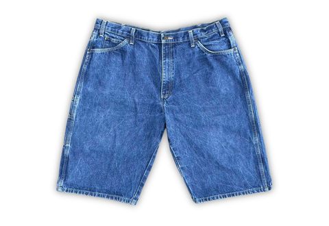  Vintage Dickies Denim Carpenter Jorts Baggy 