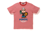  BAPE x Popeye Hoop Tee Red 
