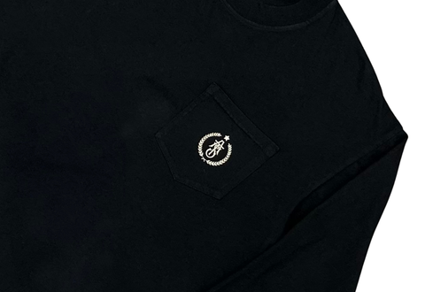  The Air Saigon® Merchandise Classic Logo Tiger Camo Black Long Sleeve Pocket Tee 