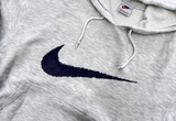  Vintage 90s Nike Swoosh Crewneck Hoodie Grey 
