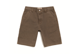  Stussy Washed Canvas Work Short Brown 